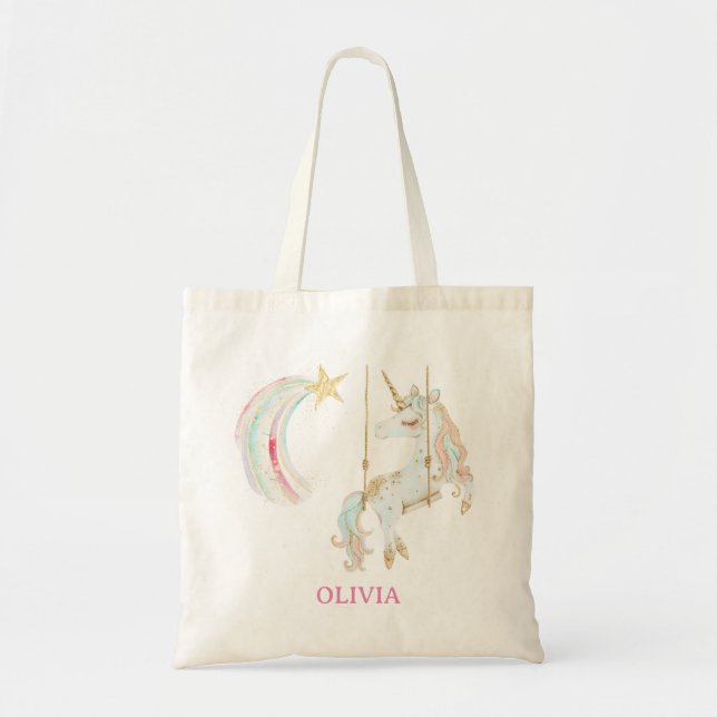 Magic Unicorn on Golden Swing Tygkasse (Framsidan)