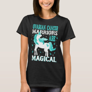 Magic Unicorn Ovarian Cancer Warrior T Shirt