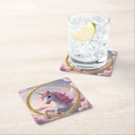 Magic Unicorn Papper Underlägg Kvadrat