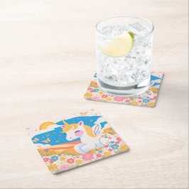 Magic Unicorn Papper Underlägg Kvadrat