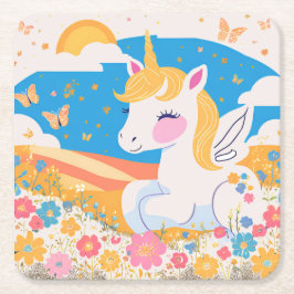 Magic Unicorn Papper Underlägg Kvadrat