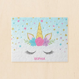 Magic Unicorn Personlig Kids Pussel