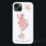 Magic Unicorn Personlig Watercolor<br><div class="desc">Denna mycket charmerande rosa, handmålad vattenfärgad enmajs balanserar omsorgsfullt på boll i livet - vilket vi alla gör. Du kan enkelt anpassa meddelandet om du vill. För alla kvinnor - unga i åldern eller unga i hjärtat - kommer du att vilja ta hem denna nya vän. Om du behöver hjälp...</div>