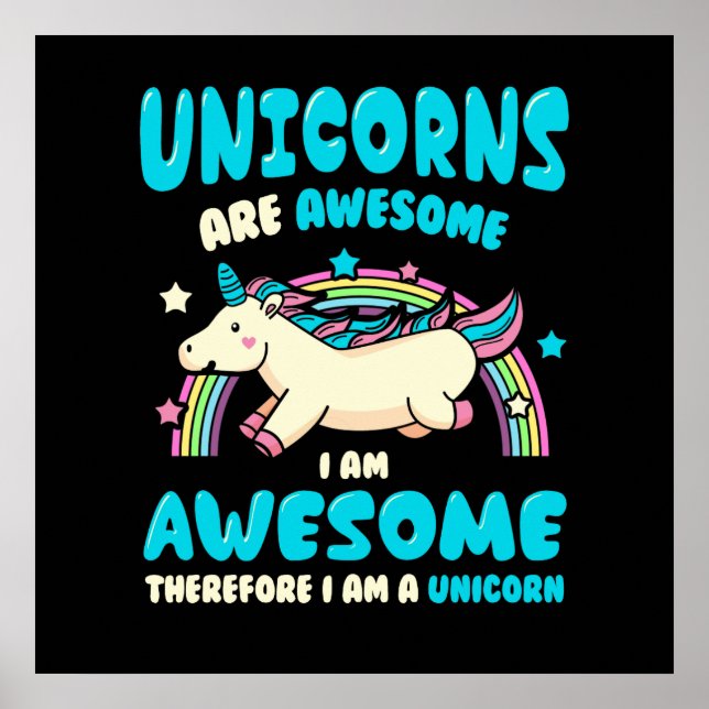 Magic Unicorn Poster (Framsidan)
