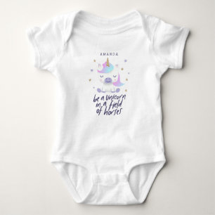 Magic Unicorn Quote   Lägg till Namn T Shirt