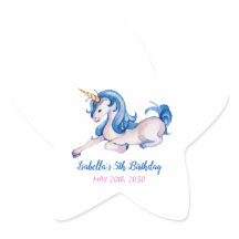 Magic Unicorn Rainbow 5:e Födelsedagsfesten