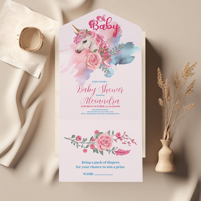 Magic Unicorn Rainbow Baby Shower (Skapare uppladdad)