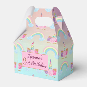 Magic Unicorn Rainbow Clouds Birthday Favoritbox Presentaskar