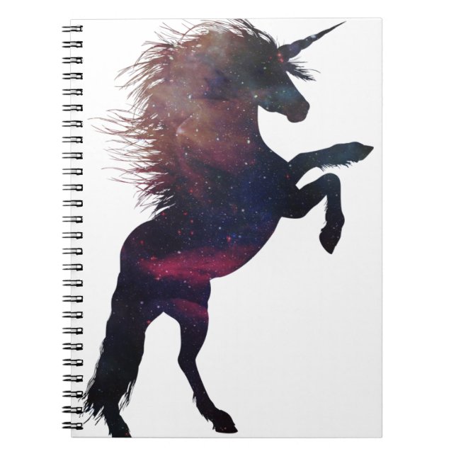 Magic Unicorn Space Nebula Anteckningsbok (Framsidan)