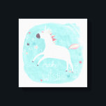 Magic Unicorn Squad - Gör en önskan Canvastryck<br><div class="desc">Magic Unicorn Squad II senast i juni Erica Vess. Har en enhörning mot pastellbakgrund.</div>