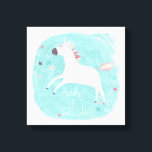 Magic Unicorn Squad - Gör en önskan Canvastryck<br><div class="desc">Magic Unicorn Squad II senast i juni Erica Vess. Har en enhörning mot pastellbakgrund.</div>