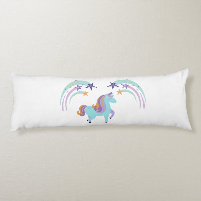 Magic Unicorn Star Print Body Pillow Kroppskudde (Baksidan)