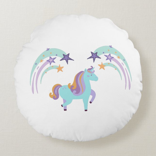 Magic Unicorn Star Print Dekorativ kudde (Framsidan)