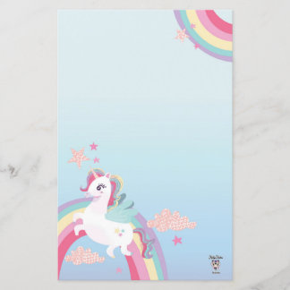 Magic Unicorn Stationery Papper