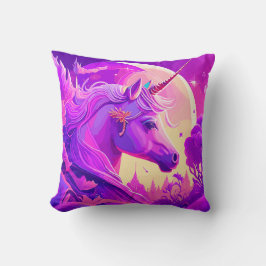 Magic Unicorn under Moonlight Kudde