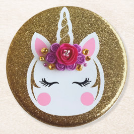 Magic Unicorn Underlägg Papper Rund