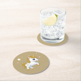 Magic Unicorn Underlägg Papper Rund