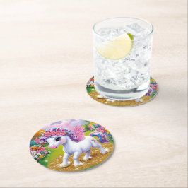 Magic Unicorn Underlägg Papper Rund