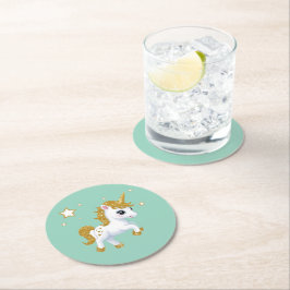 Magic Unicorn Underlägg Papper Rund