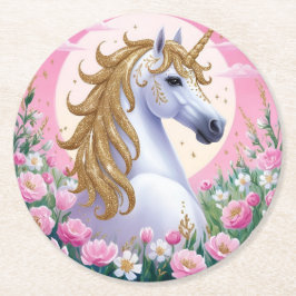 Magic Unicorn Underlägg Papper Rund