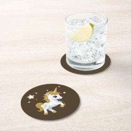Magic Unicorn Underlägg Papper Rund