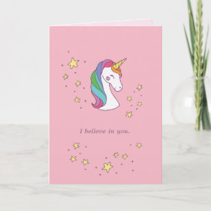 Magic Unicorn-Vänskap Card Kort