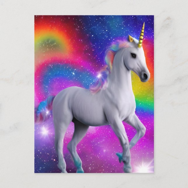 Magic Unicorn Vykort (Framsida)