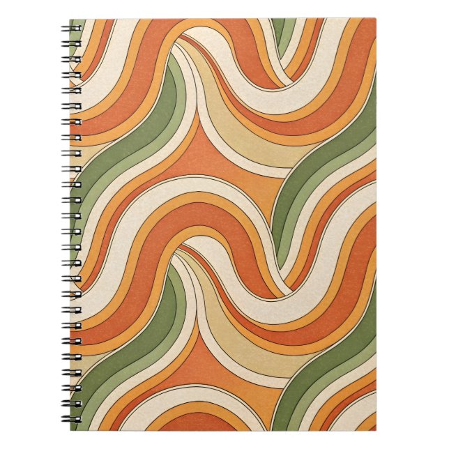 Magic Vågar Mönster Anteckningsbok (Framsidan)