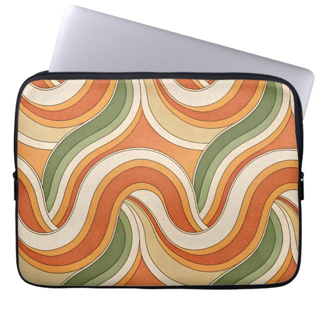 Magic Vågar Mönster Laptop Fodral (Framsidan)