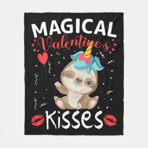 Magic Valentines Kisses Fleecefilt