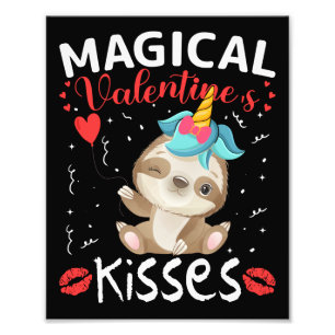 Magic Valentines Kisses Fototryck