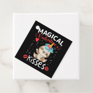 Magic Valentines Kisses Gåvor Etiketter