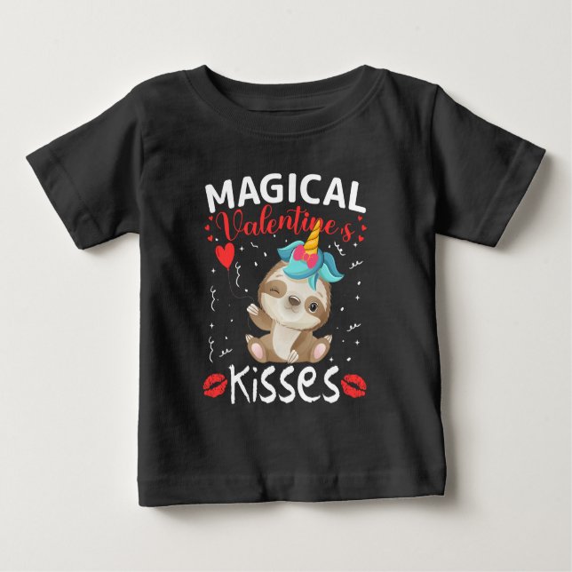 Magic Valentines Kisses T Shirt (Framsida)