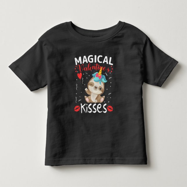 Magic Valentines Kisses T Shirt (Framsida)