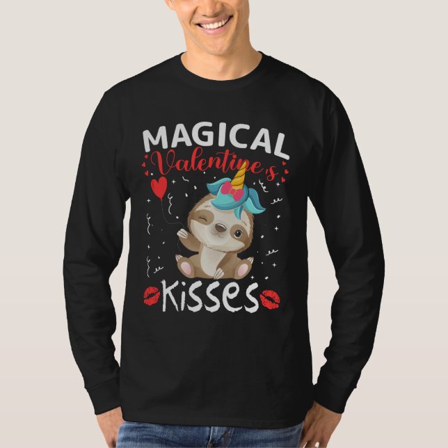 Magic Valentines Kisses T Shirt (Framsida)