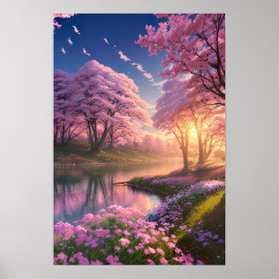 Magic Vår Scenery Poster