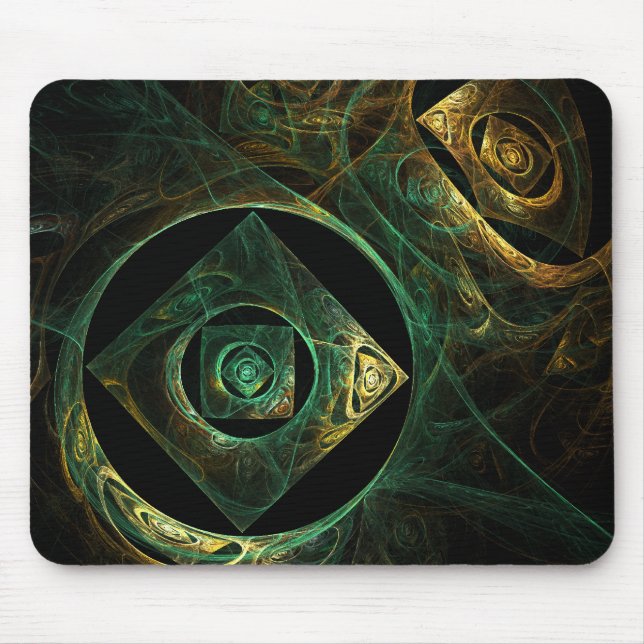 Magic Vibrations Abstrakt Art Mousepad Musmatta (Framsidan)