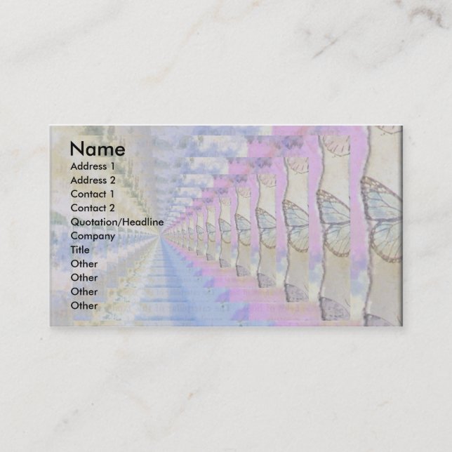 Magic Vingar Profile Card Visitkort (Framsida)
