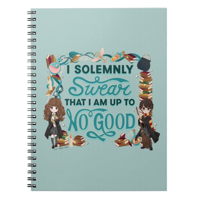 Magic Watercolor "I Solemnly Swear" Anteckningsbok (Framsidan)