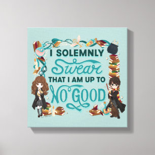 Magic Watercolor "I Solemnly Swear" Canvastryck