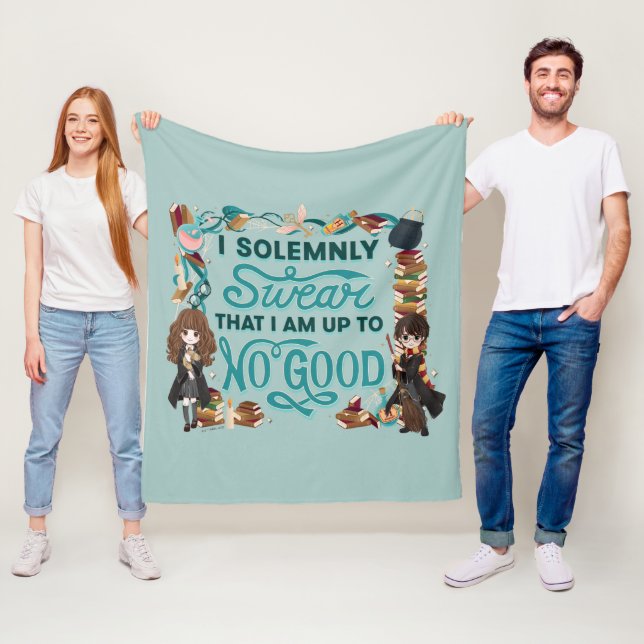 Magic Watercolor "I Solemnly Swear" Fleecefilt (På plats)