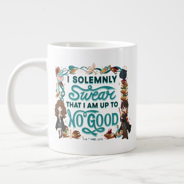 Magic Watercolor "I Solemnly Swear" Jumbo Mugg (Vänster)
