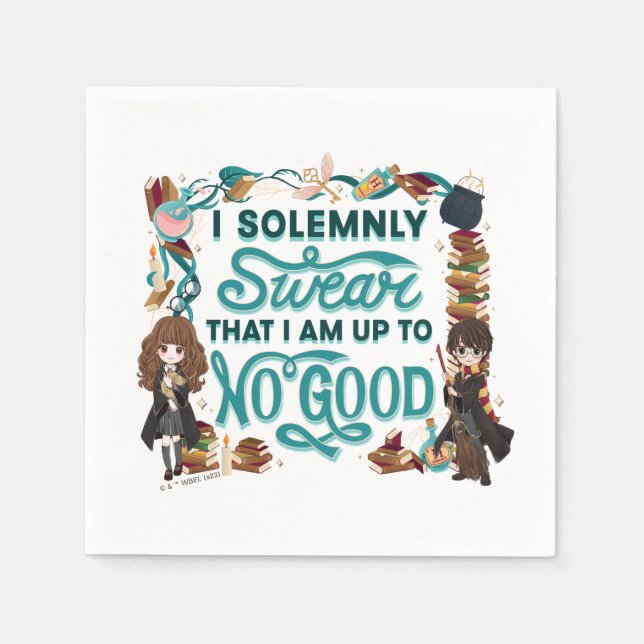 Magic Watercolor "I Solemnly Swear" Pappersservett (Framsidan)