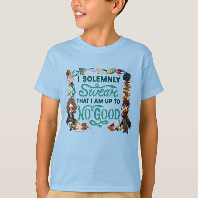 Magic Watercolor "I Solemnly Swear" T Shirt (Framsida)