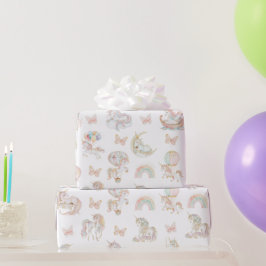 Magic Watercolor Unicorn Birthday Presentpapper