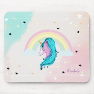 Magic Watercolor Unicorn, Rainbow, Stars Musmatta
