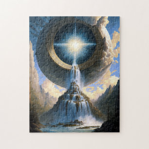 Magic Waterfall Surreal Fantasy Art Pussel