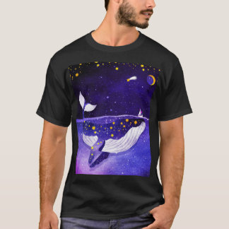 Magic Whale: Mörk Ocean Night T Shirt