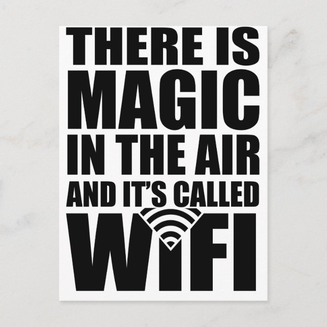 Magic wifi vykort (Framsida)