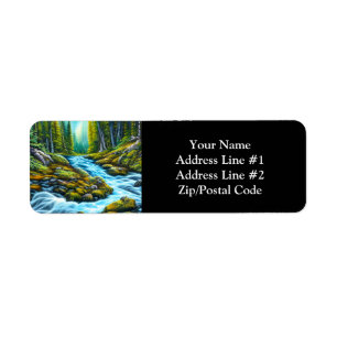 Magic Wilderness Bubbling Brook Returadress Etikett